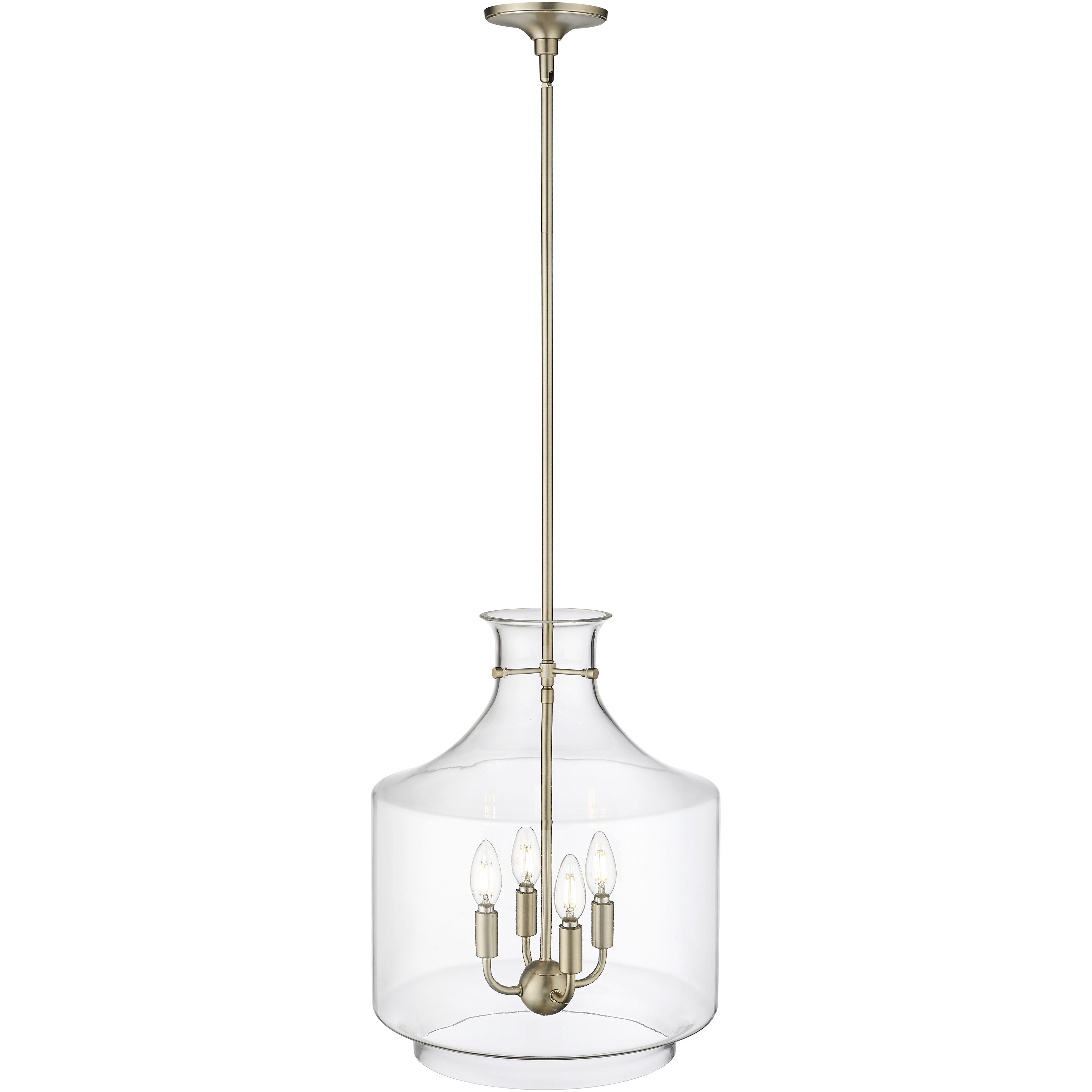 Mahannah 4 Light 15 inch Modern Gold Pendant Ceiling Light